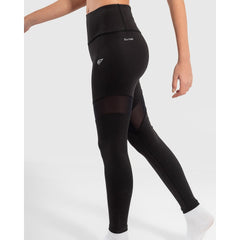 High Waisted Mesh Trim Leggings - Sporty Pro