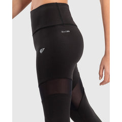 High Waisted Mesh Trim Leggings - Sporty Pro