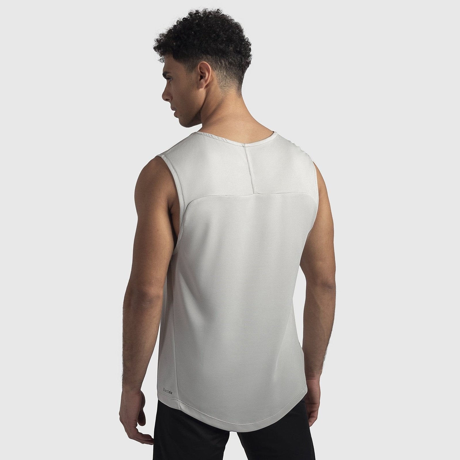 Sleeveless Basic Crew in Gray Violet - Sporty Pro