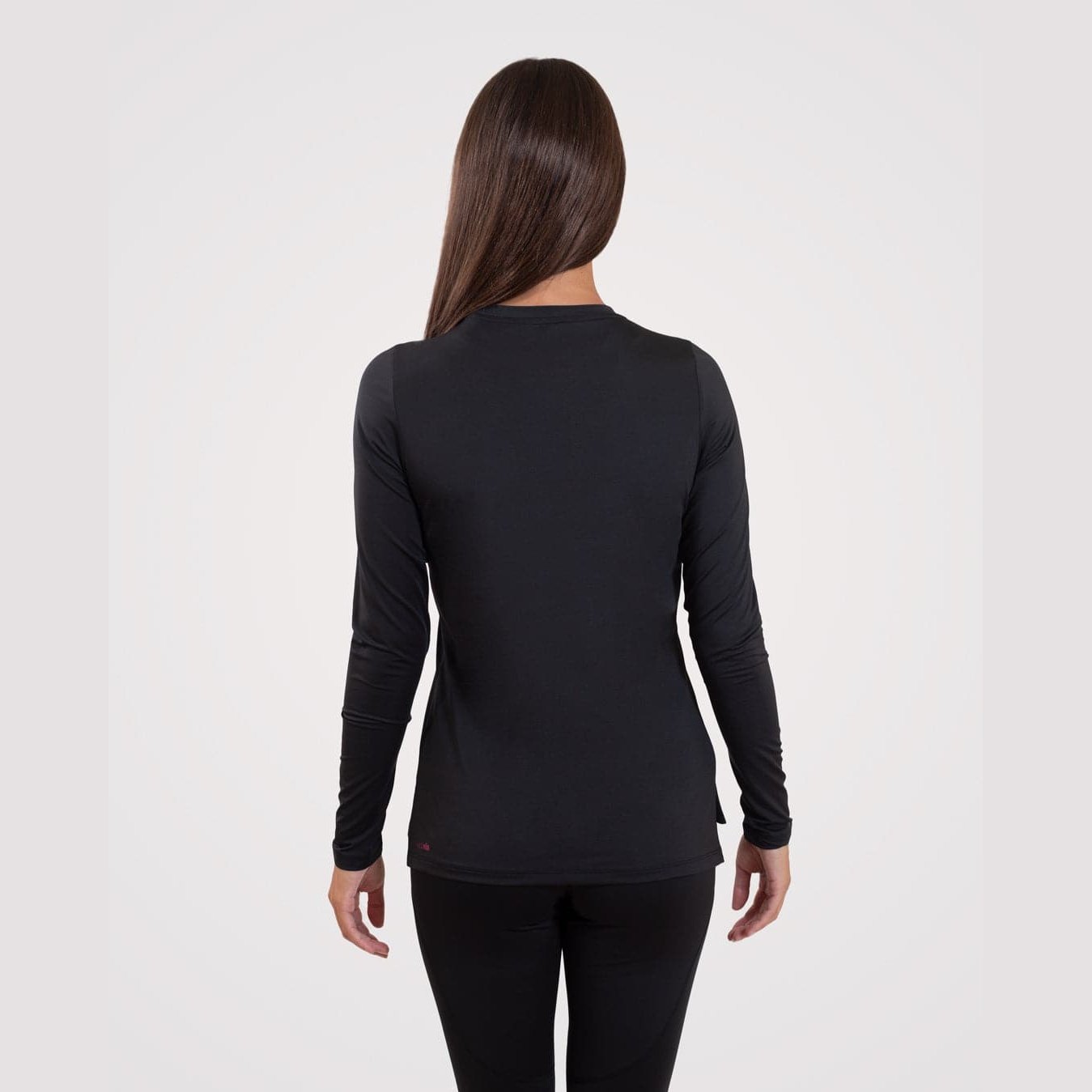 Basic Long Sleeve Top in Black - Sporty Pro