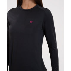 Basic Long Sleeve Top in Black - Sporty Pro