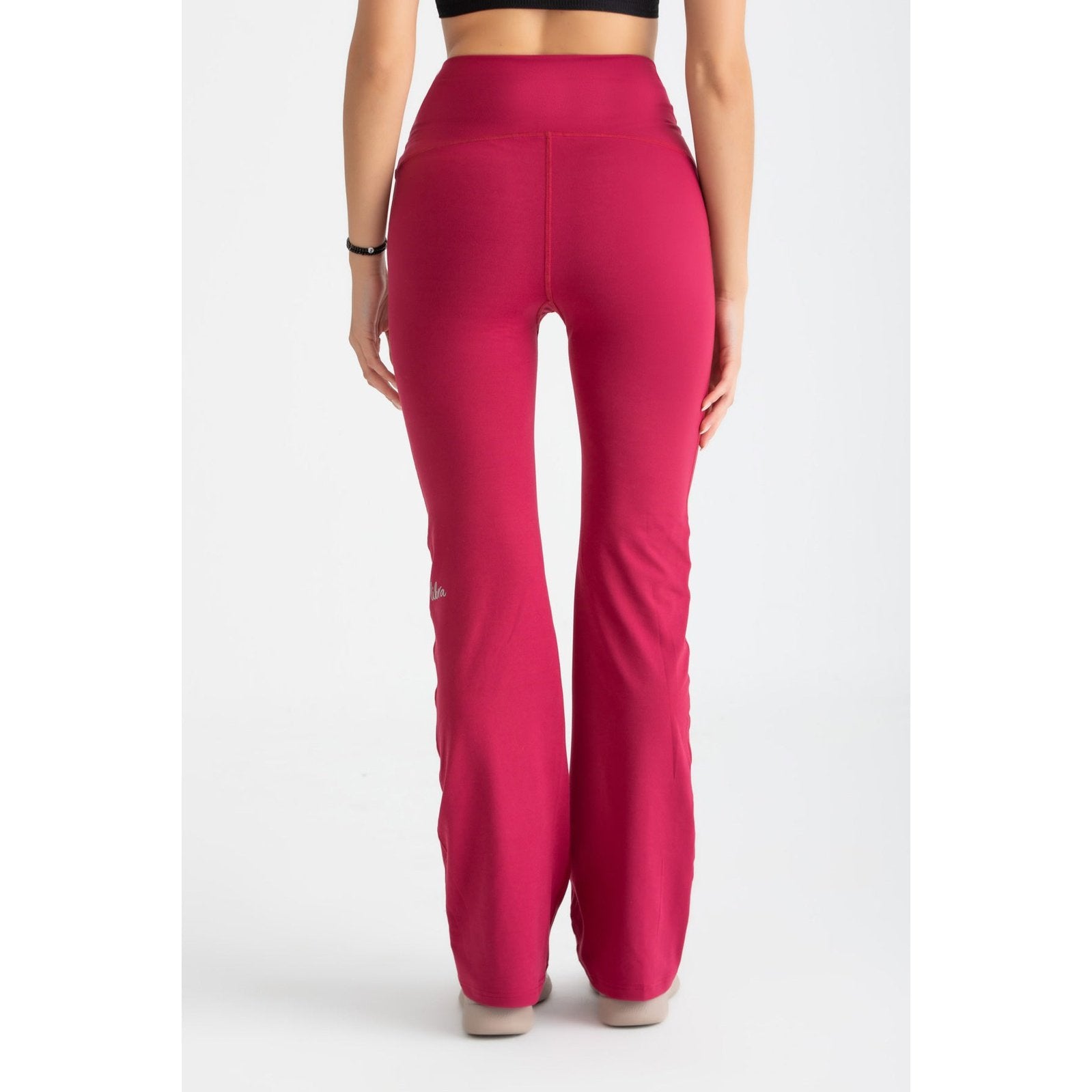 Rumba Red Flared Leggings - Sporty Pro