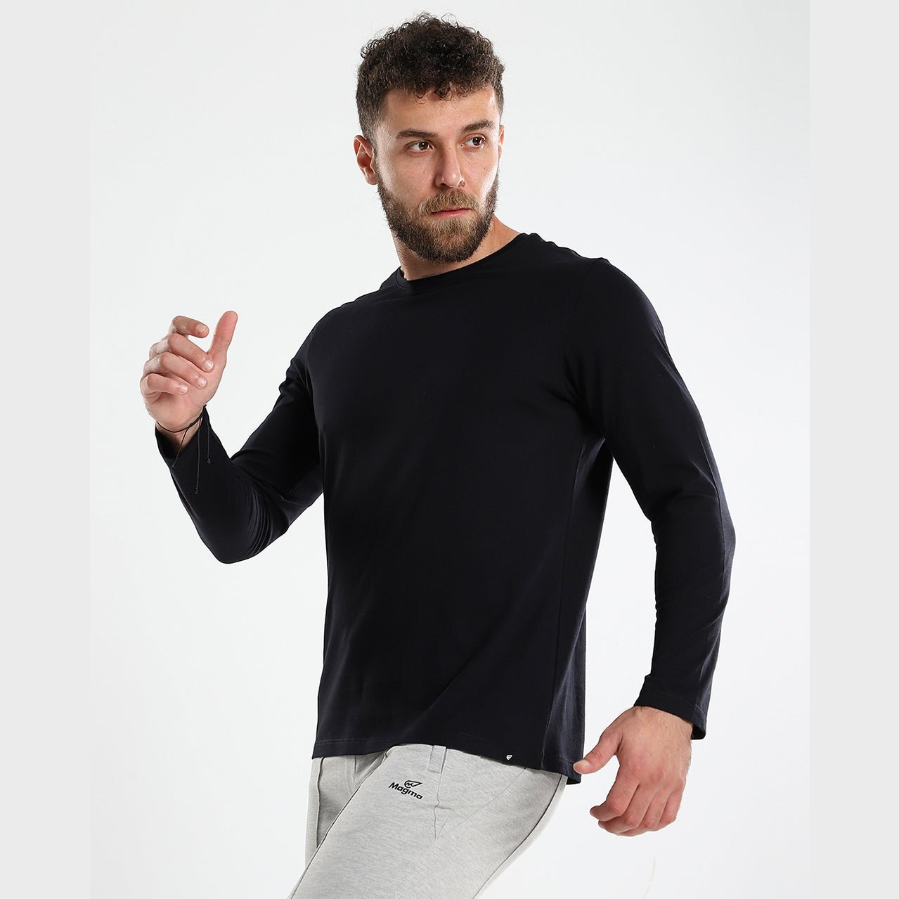 Crew Neck Cotton Long Sleeve - Sporty Pro