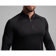 Black Quarter Zipper - Sporty Pro