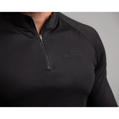 Black Quarter Zipper - Sporty Pro