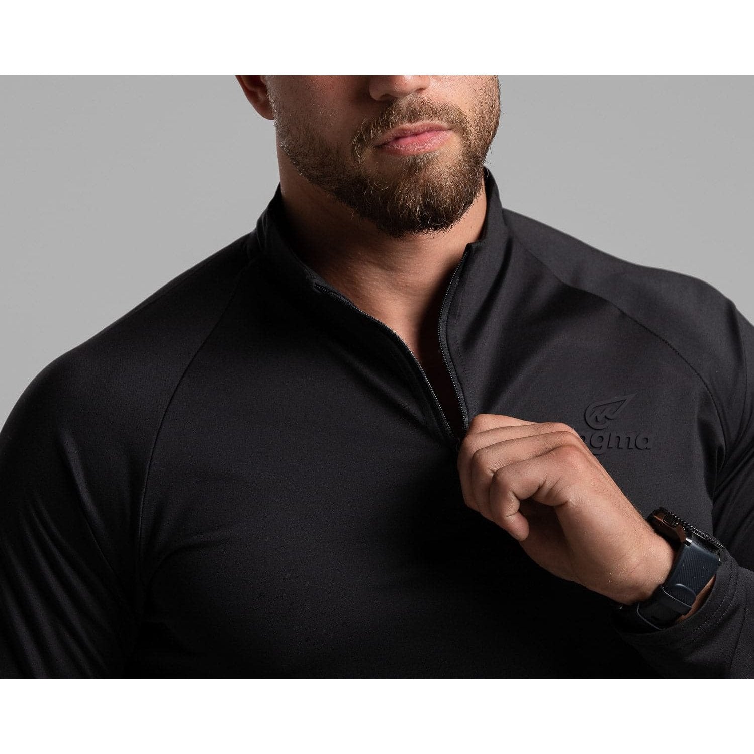 Black Quarter Zipper - Sporty Pro