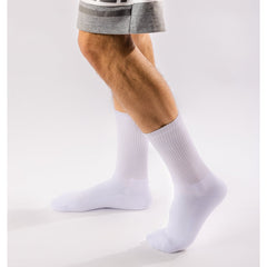 White & Grey Mid Cut Crew Magma Socks 2 Pack