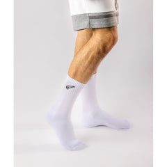 White & Grey Mid Cut Crew Magma Socks 2 Pack