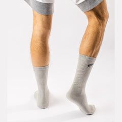 White & Grey Mid Cut Crew Magma Socks 2 Pack