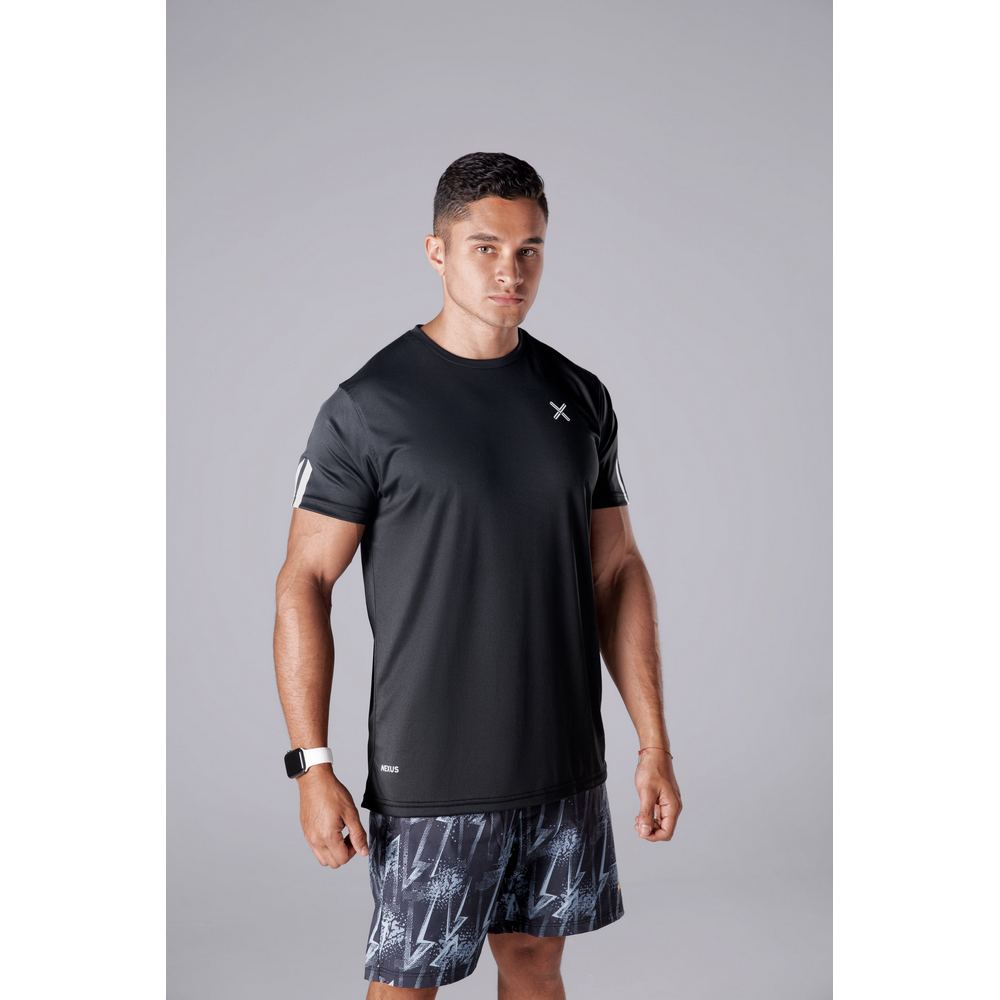 Nexus Core Collection Performance Top in Black - Sporty Pro