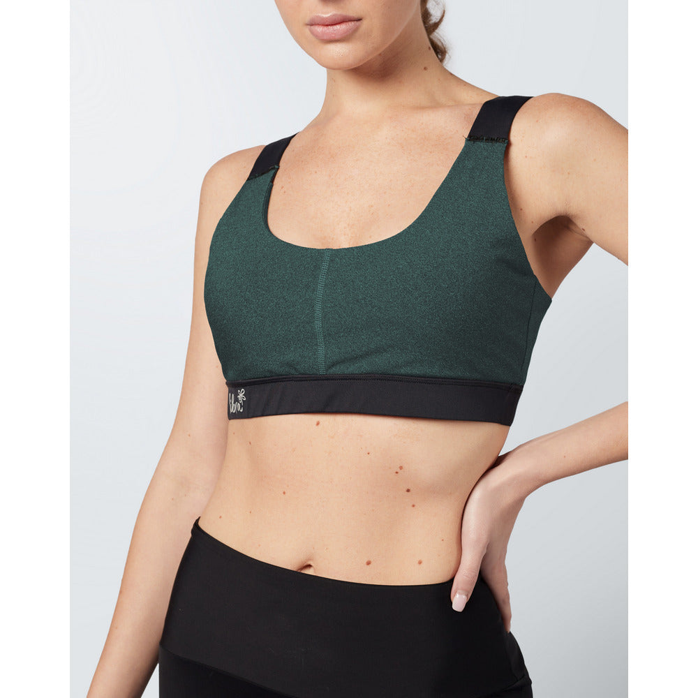 Heather Sports Bra - Pistachio Green - Sporty Pro