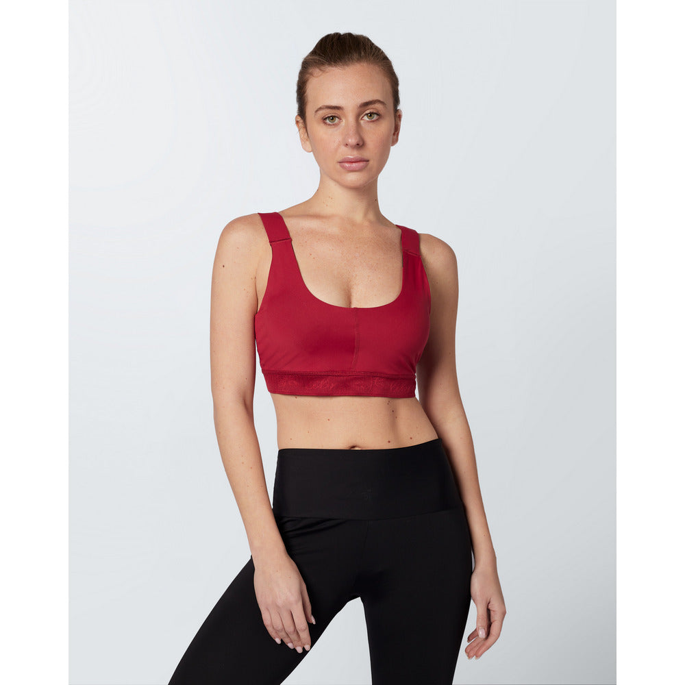 Libra Logo Sports Bra- Rumba Red - Sporty Pro