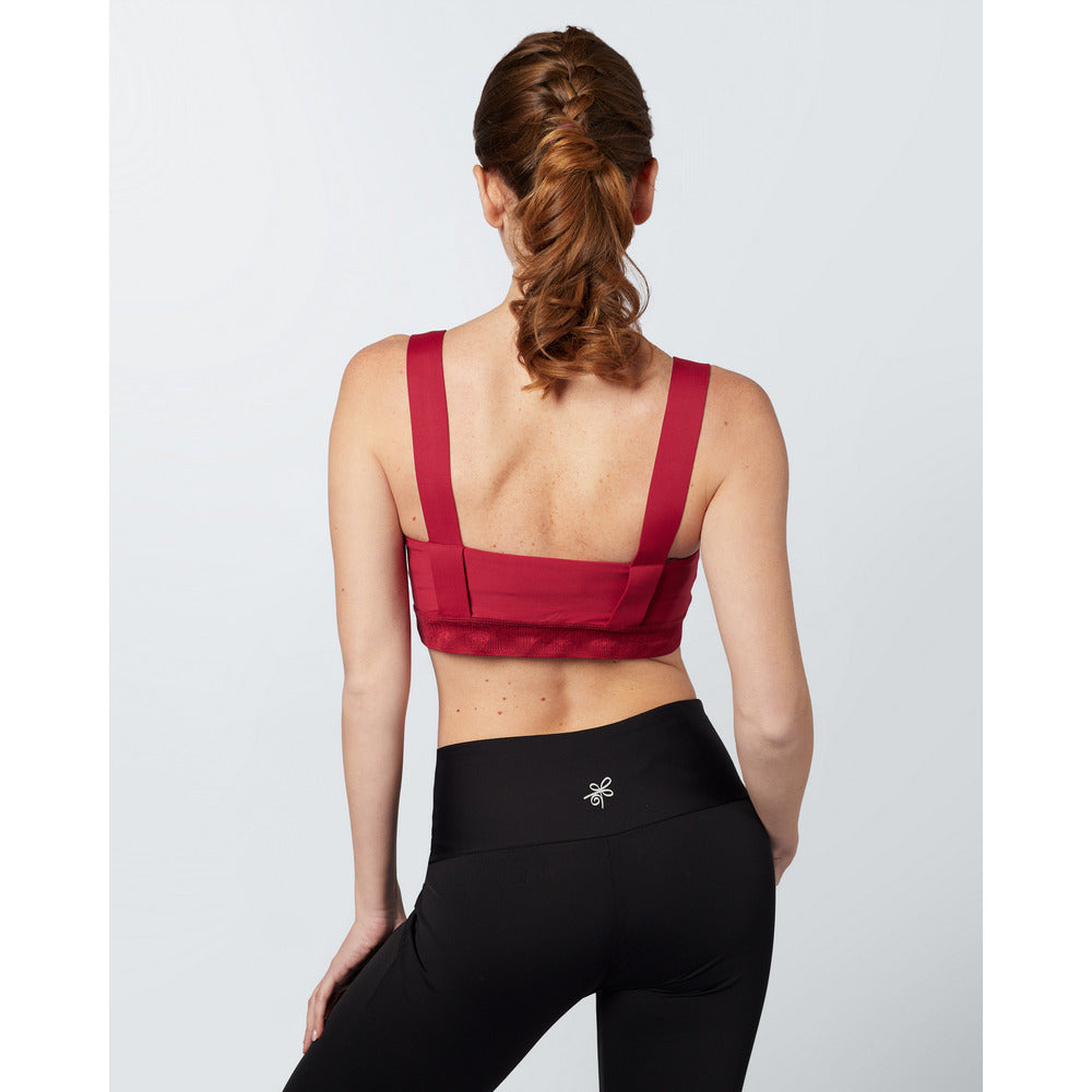 Libra Logo Sports Bra- Rumba Red - Sporty Pro