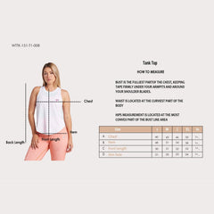 Curve Tank in White - Sporty Pro