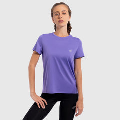 Solid Color Training Crew in Purple - Sporty Pro