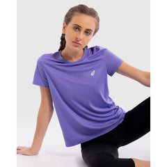 Solid Color Training Crew in Purple - Sporty Pro