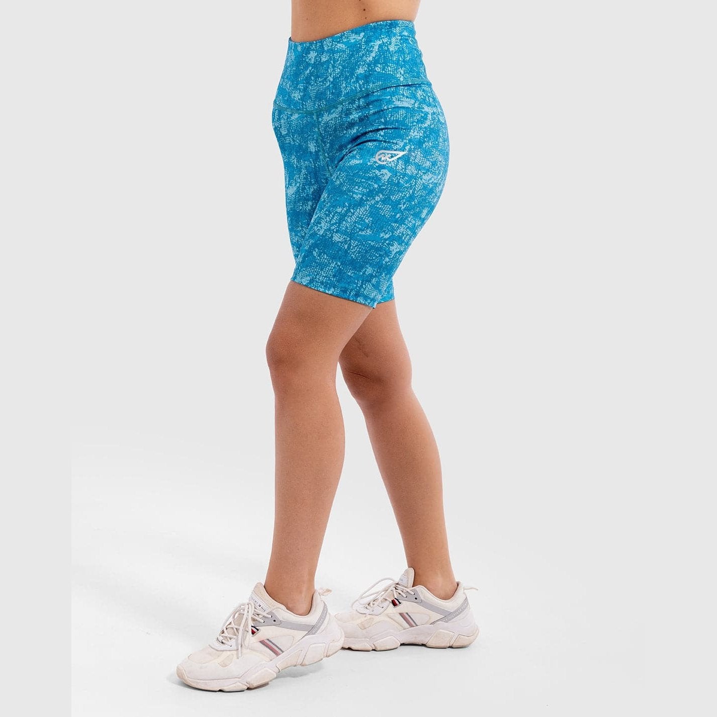 Nothing But Net Biker Short in Aqua - Sporty Pro
