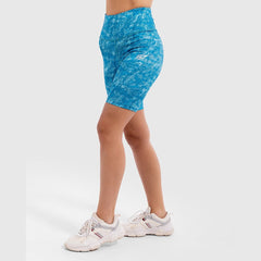 Nothing But Net Biker Short in Aqua - Sporty Pro
