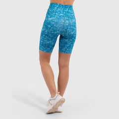Nothing But Net Biker Short in Aqua - Sporty Pro