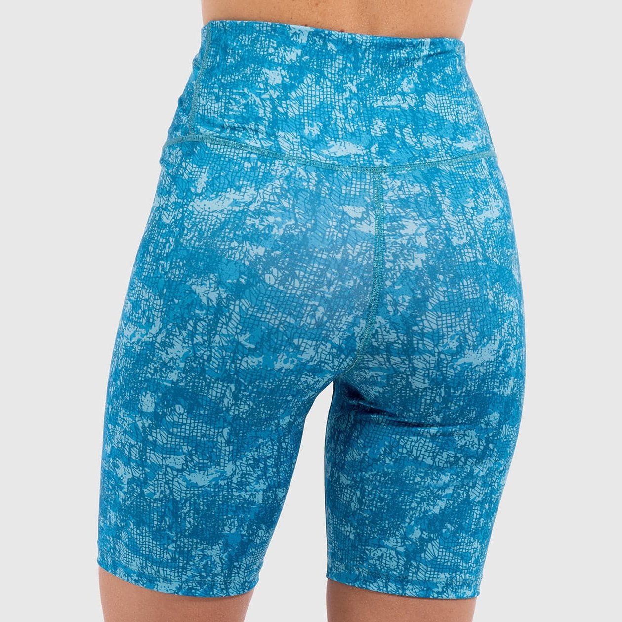 Nothing But Net Biker Short in Aqua - Sporty Pro