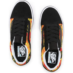 Kids Flame Camo ComfyCush Old Skool Shoes (4-8 years) - Sporty Pro