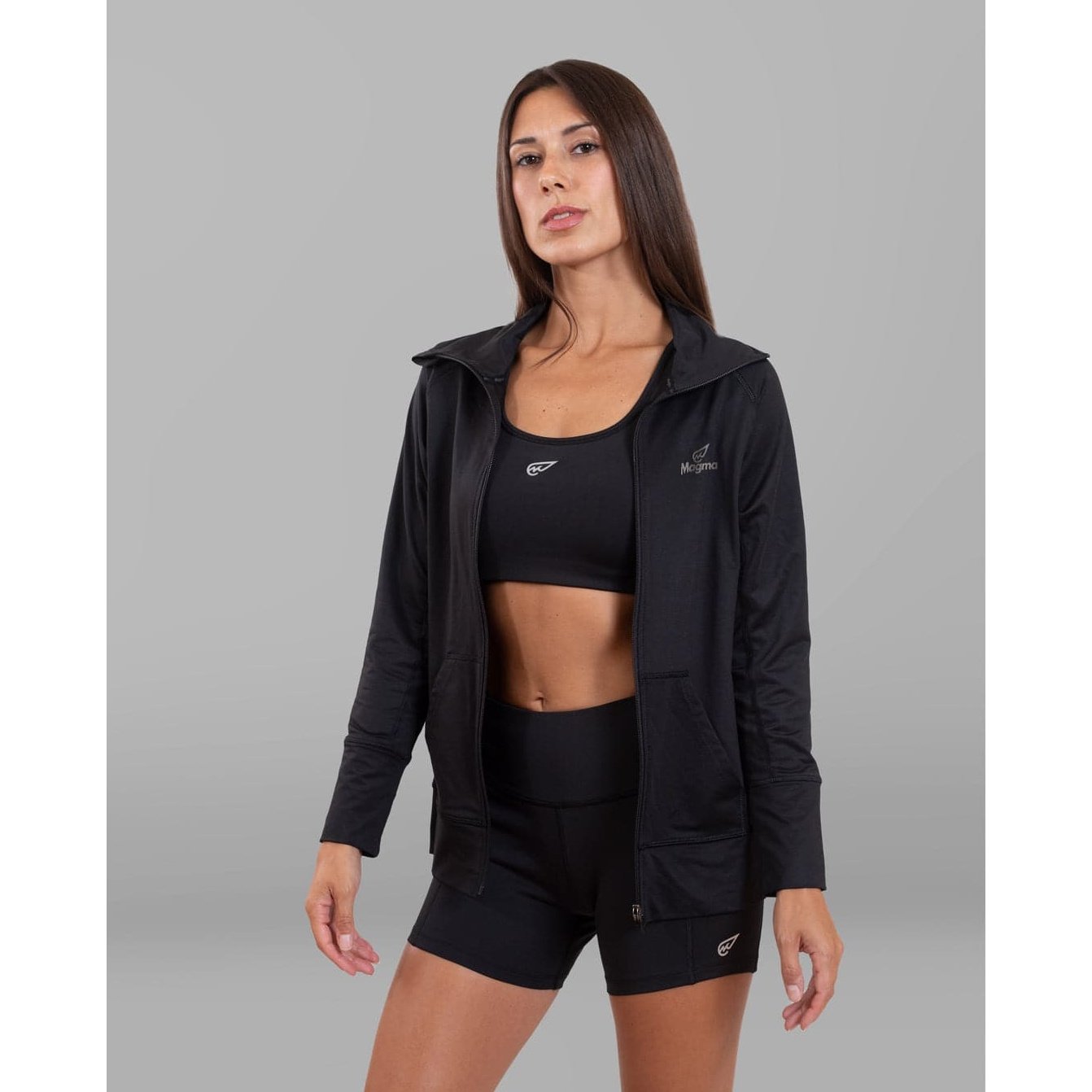 Black Fluid Track Top - Sporty Pro