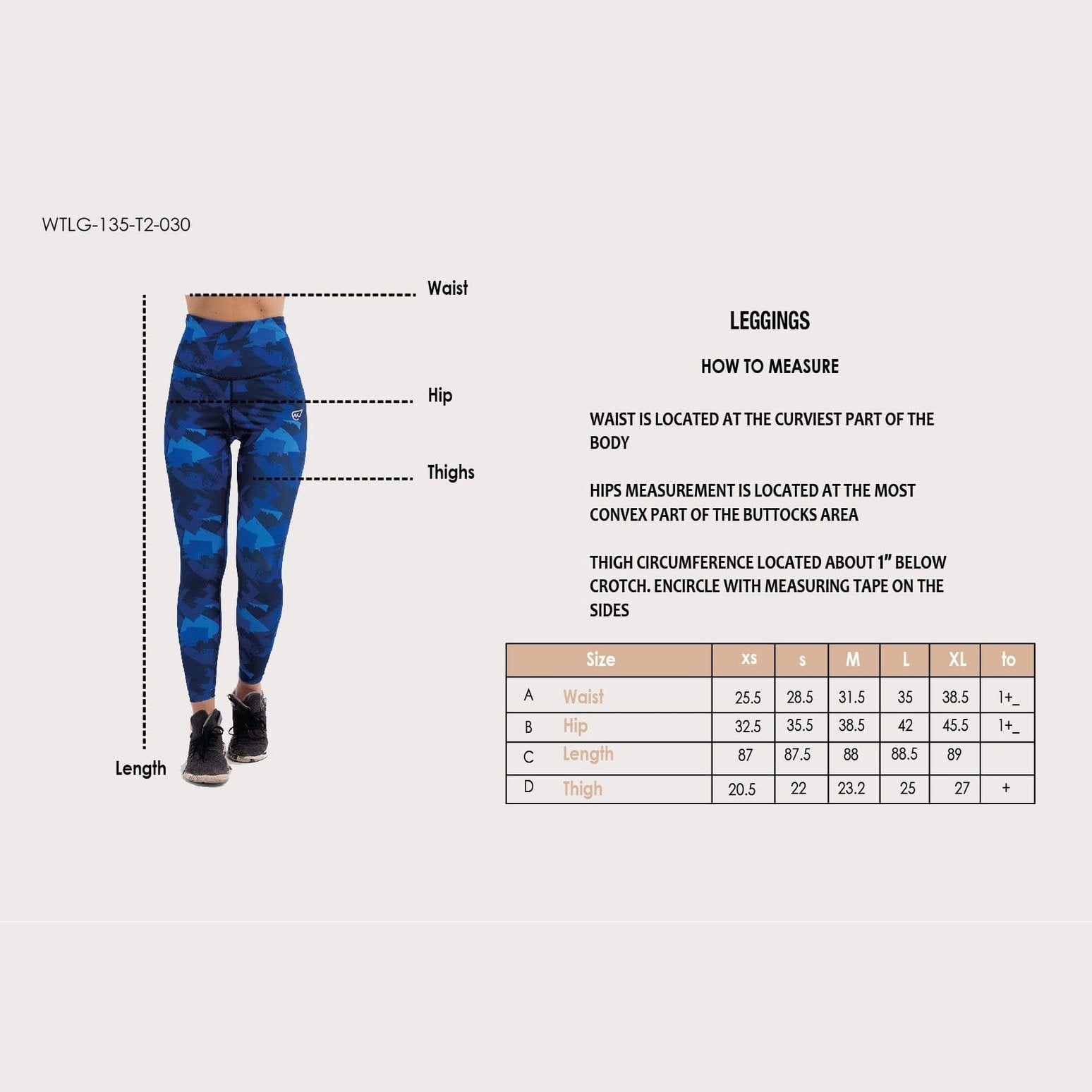 Brushes Blue Legging - Sporty Pro