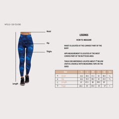 Brushes Blue Legging - Sporty Pro