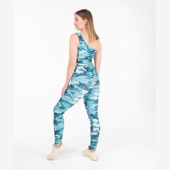 One Shoulder Camo Printed Bra - Sporty Pro