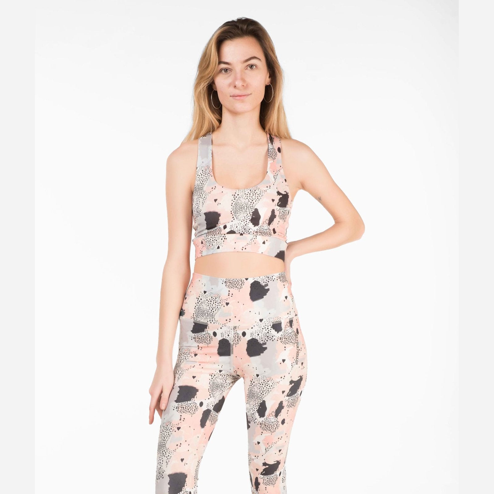 Pink Camo Printed Body Sports Bra - Sporty Pro
