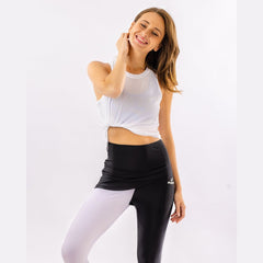 Half Black Half White Leggings - Sporty Pro