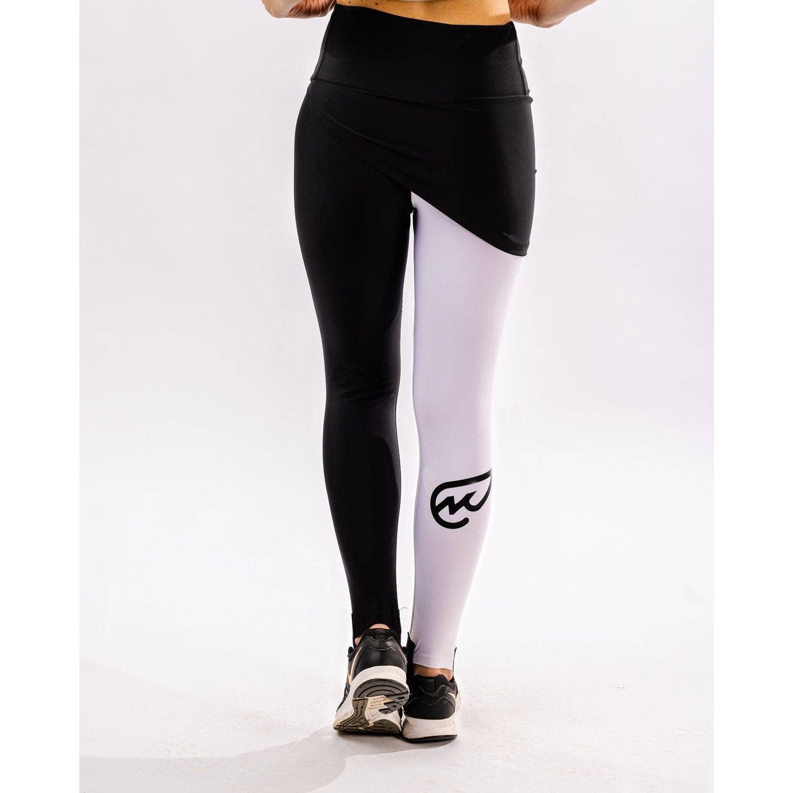 Half Black Half White Leggings - Sporty Pro