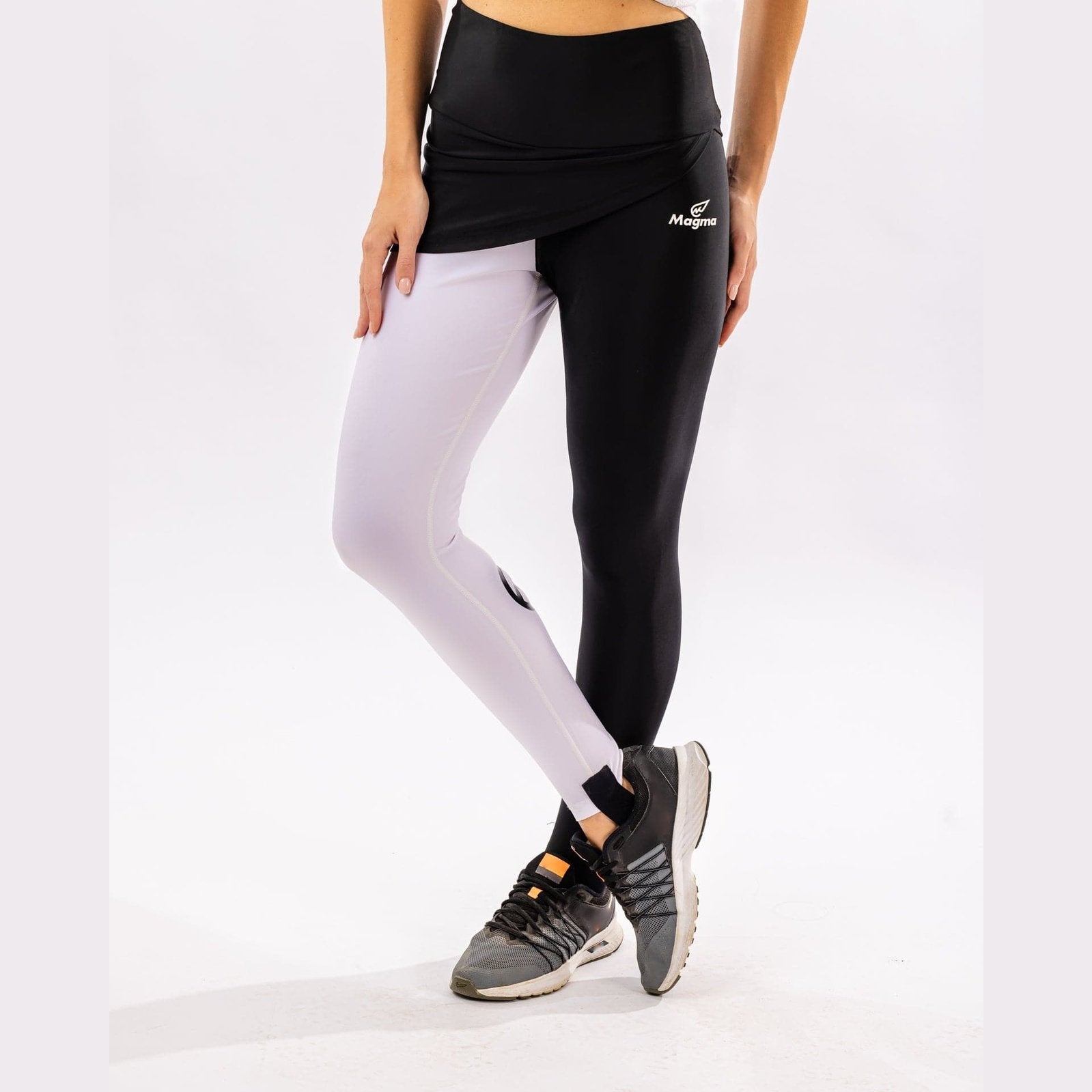 Half Black Half White Leggings - Sporty Pro