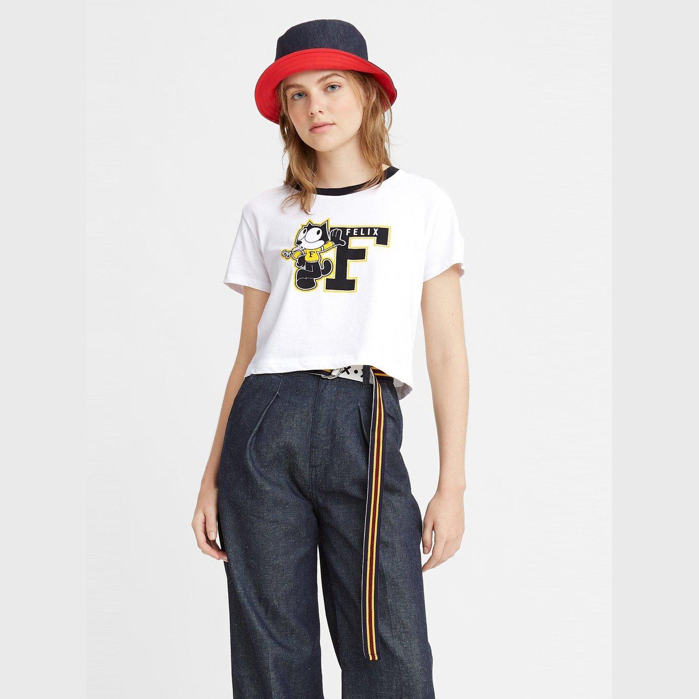 Levi's® X Felix Crop Ringer Tee Felix Lettermen For Women - Sporty Pro