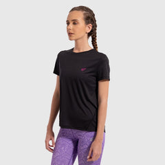 Solid Color Training Crew in Black - Sporty Pro