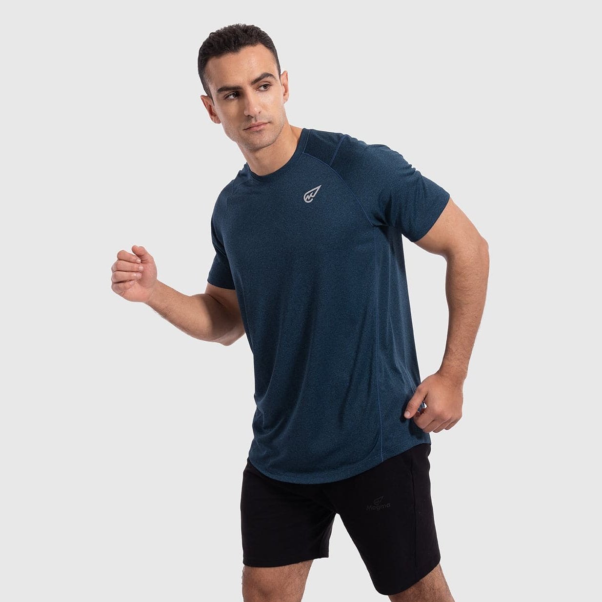Muscle Fit Training T-shirt in Teal - Sporty Pro