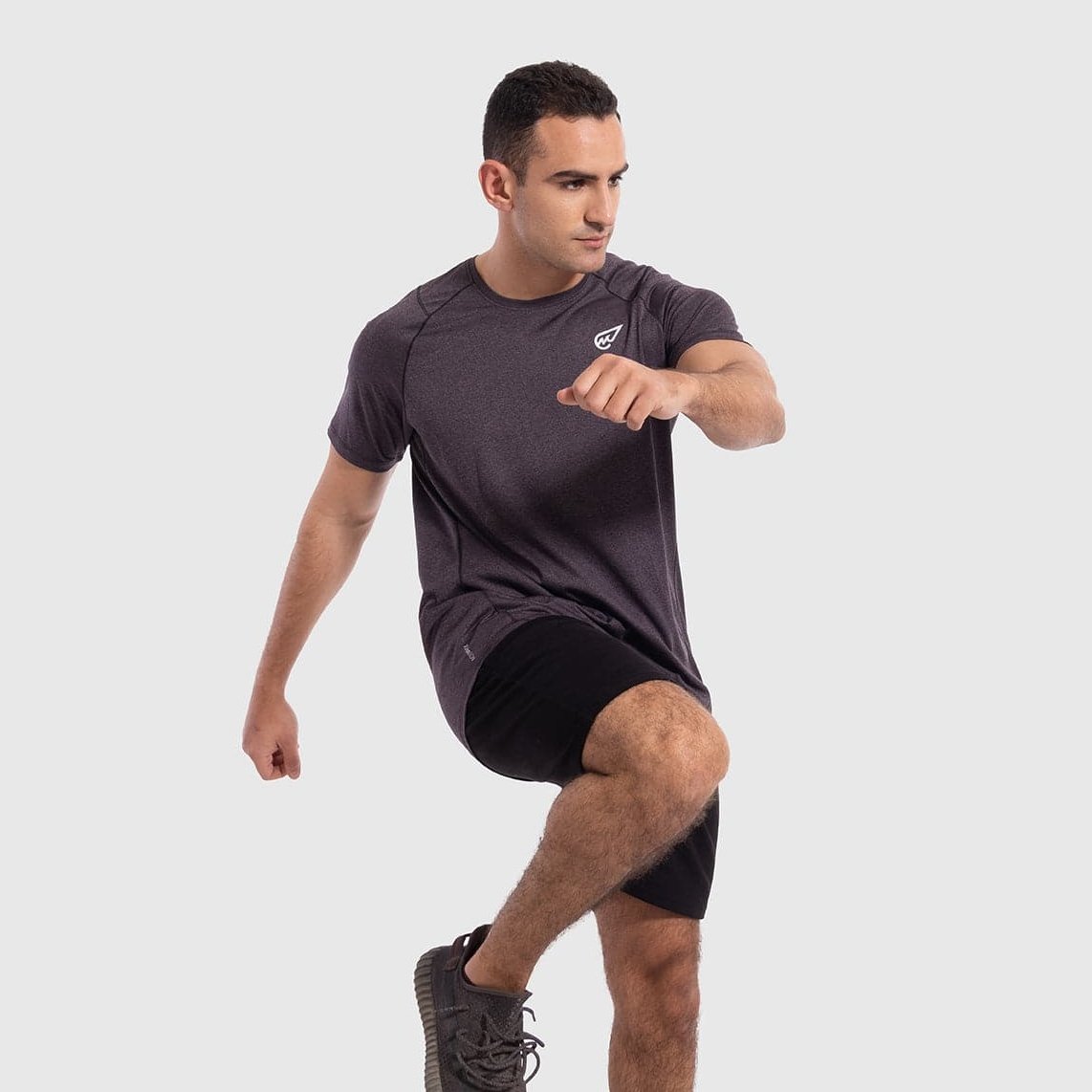 Muscle Fit Training T-shirt in Dark Grey - Sporty Pro