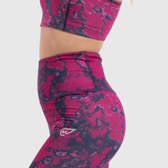 Lava Print Legging in Purple - Sporty Pro