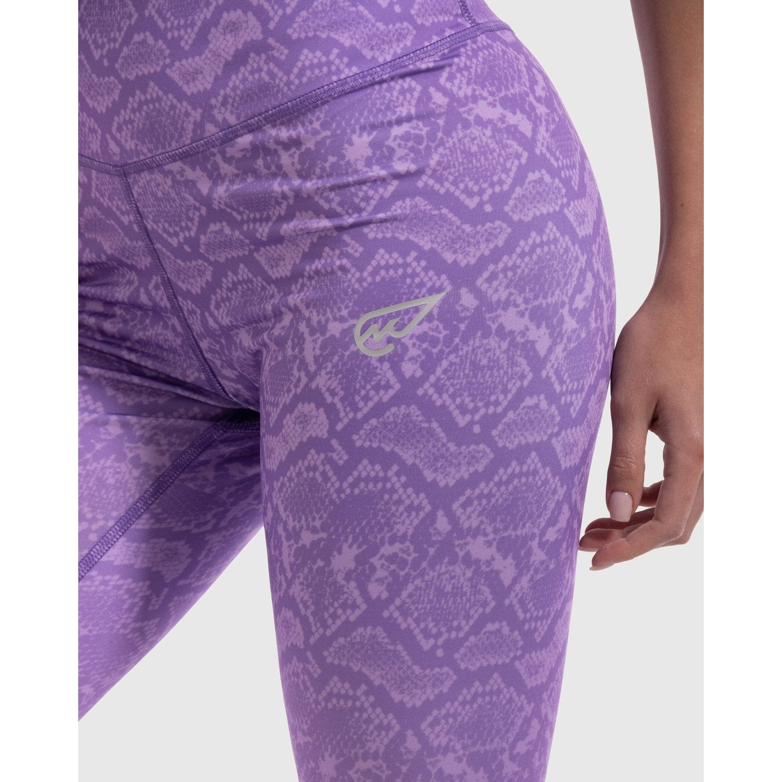 Snake Skin Print Legging in Lilac - Sporty Pro