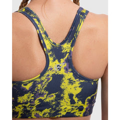Lava Print Padded Sports Bra in Neon - Sporty Pro