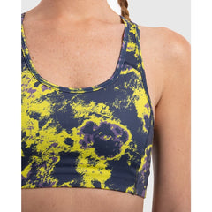 Lava Print Padded Sports Bra in Neon - Sporty Pro