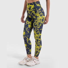 Lava Print Legging in Neon - Sporty Pro