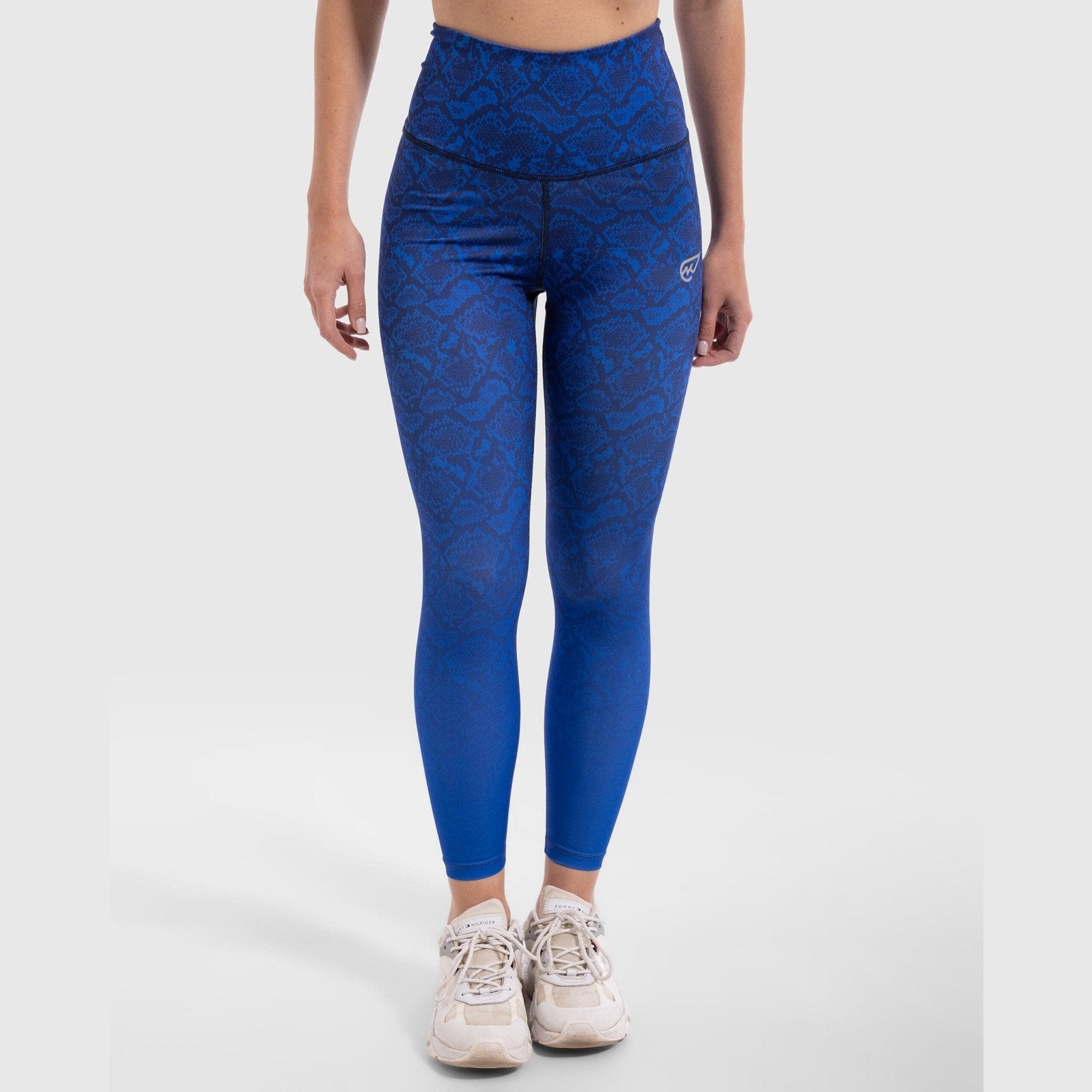 Snake Skin Print Legging in Blue - Sporty Pro