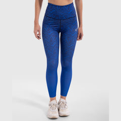 Snake Skin Print Legging in Blue - Sporty Pro