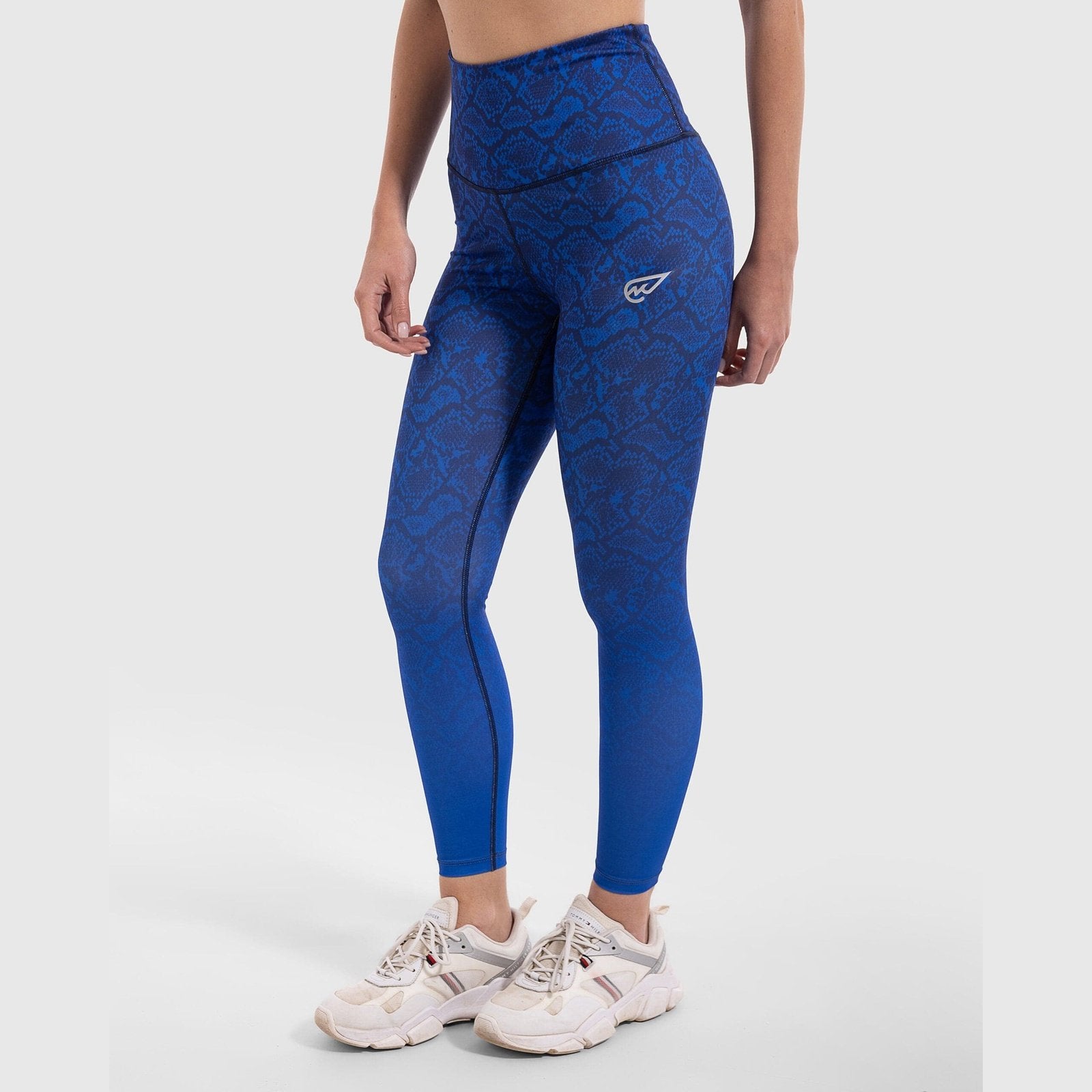 Snake Skin Print Legging in Blue - Sporty Pro