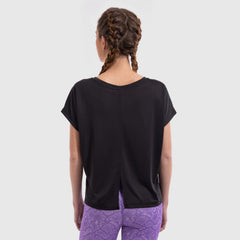 Unravel Tie Back Top in Black