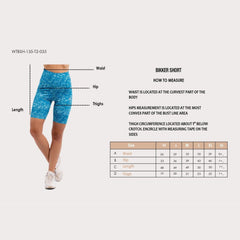 Nothing But Net Biker Short in Aqua - Sporty Pro