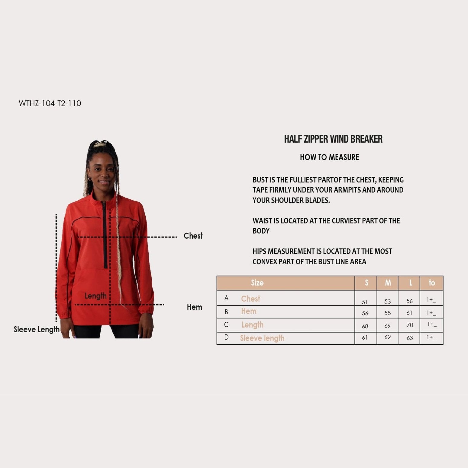 Red Half Zipper Wind Breaker - Sporty Pro
