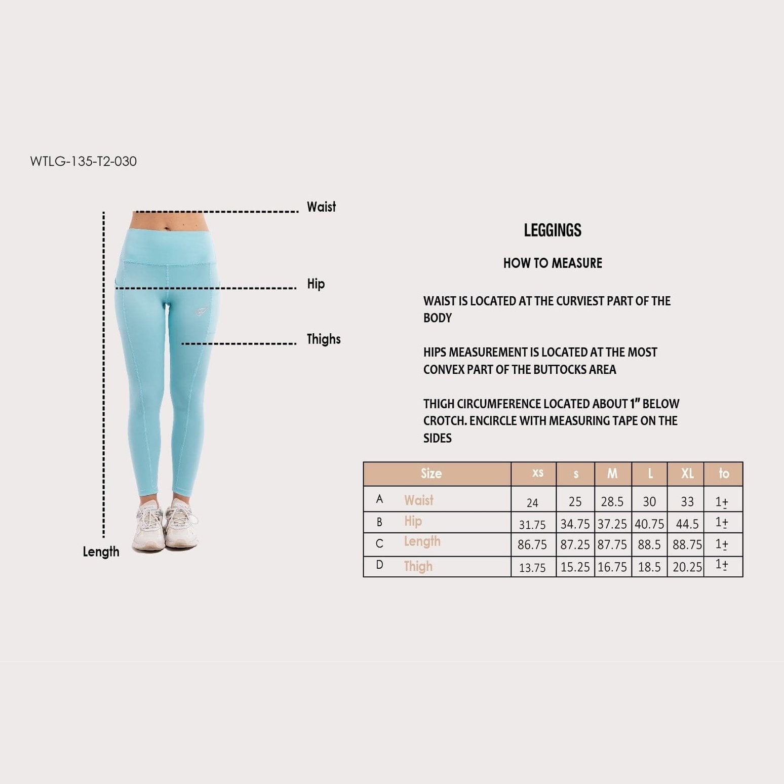 Solid Mid Rise Legging in Aqua - Sporty Pro