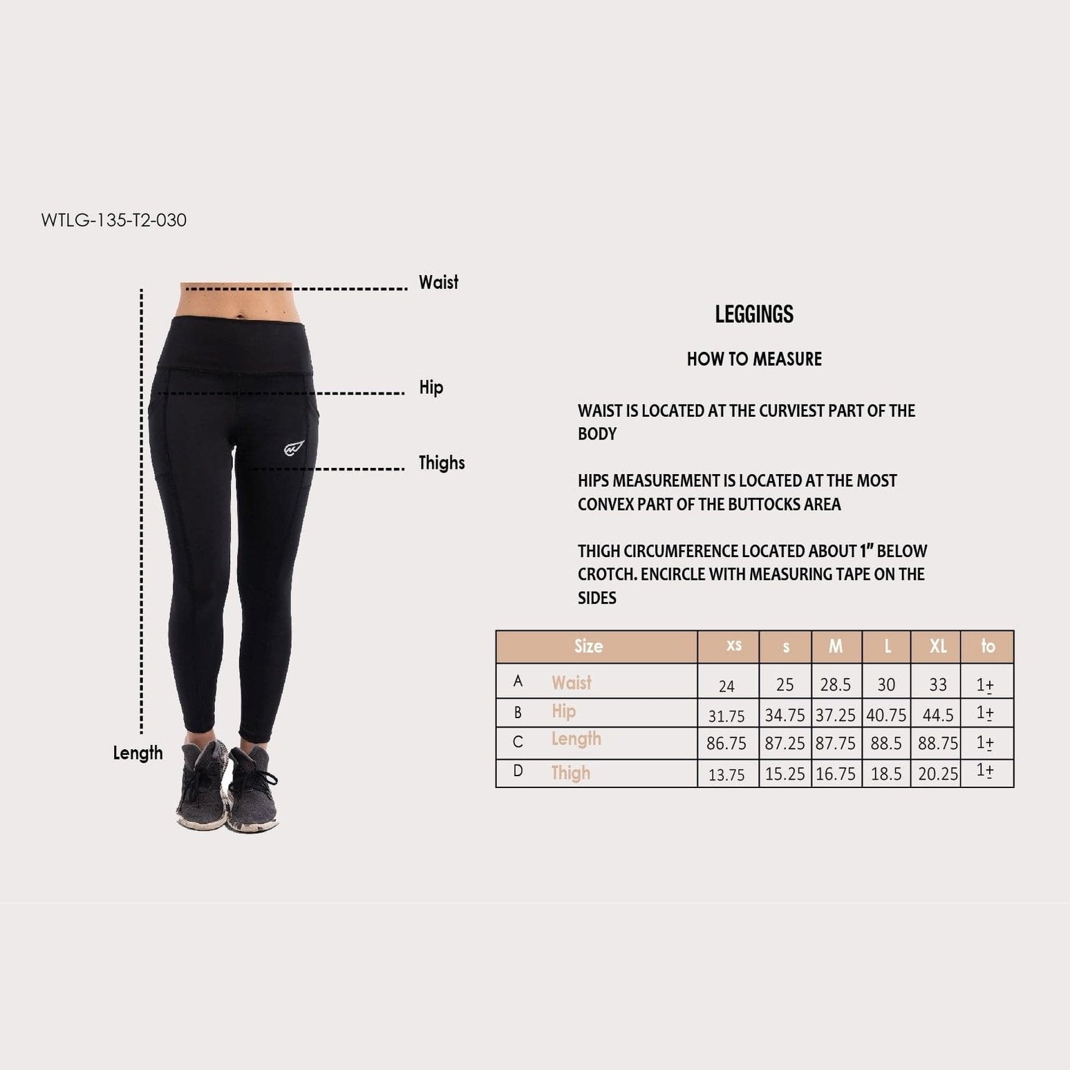Solid Mid Rise Legging in Black - Sporty Pro